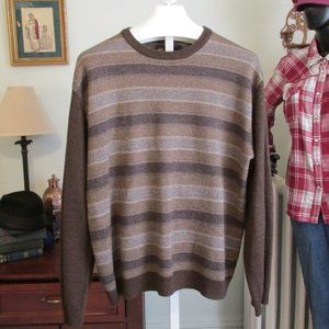 Retro Brown Striped Sweater